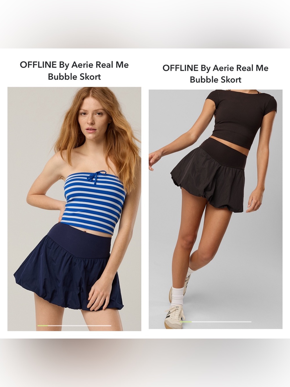 OFFLINE by Aerie Real Me Bubble Skort XL - Lot of 2
